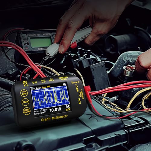 Image of BSIDE 20000 Counts Digital Multimeter Date Recorder, 1uV /1000V Photovoltaic /Miners Voltmeter Tester, TRMS with Rechargeable, Measures Capacitance Diode MAX /MIN /PEAK Voltage Temperature Ohm Continuity