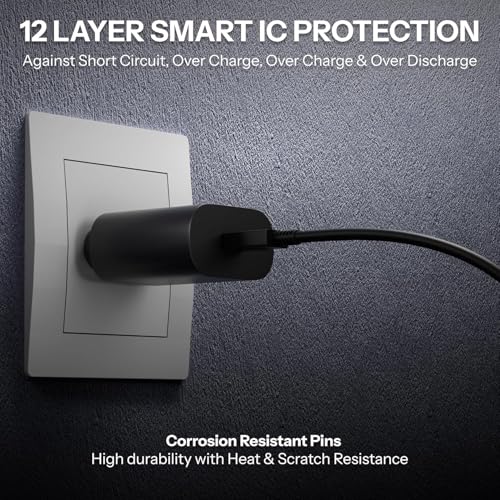 Image of Samsung Original 25W Superfast Charger with USB-C Cable | Type-C Adapter Compatible for Samsung Galaxy S /A /M /F /Z Series /S25 /S24 /S23 /S22Ultra /S21 /21FE /S20 /Note /M54 /M53 5G /M33 /M23 /A34 /A54 5G (Black)