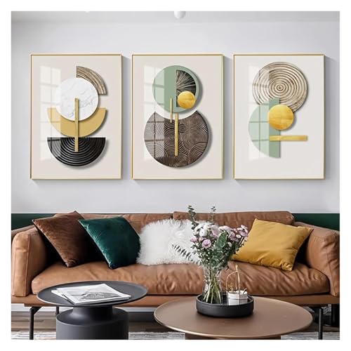 Tableau déco nature chic en toile d'art durable | Impression murale géométrique d'exception