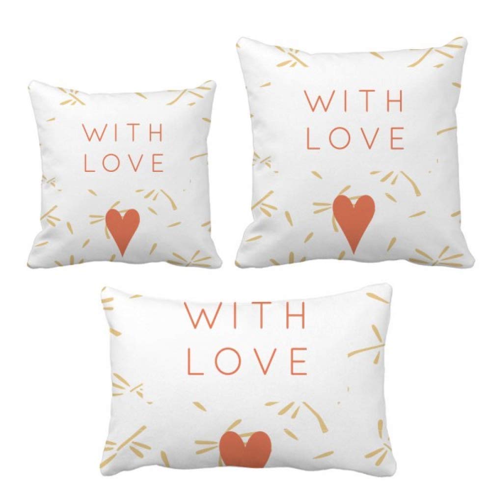 L'amour des fleurs centrales abstraite coussins ensemble insérer sofa