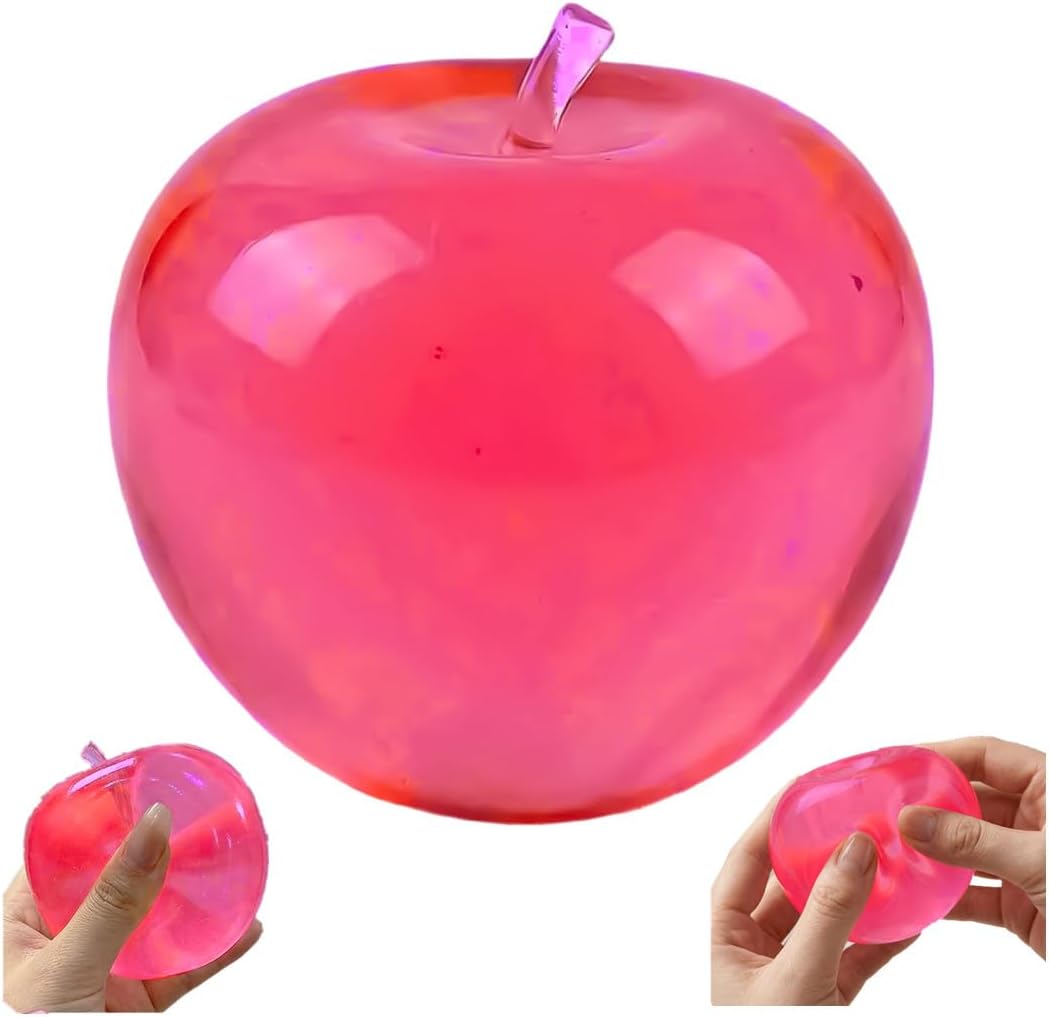 (8Pcs) Apple Squishies - Stress Balls Fidget Toys,Cute Relief Toy,Squeeze Dough Ball Stress Relief Hand Slow Rise Sunny Days Squishies,Giant Soft Squeeze Decompression Dough for Adults(8)