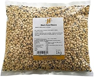 Hides Fine Foods - Black Eyed Beans 1kg - GMO Free - Suitable for Vegetarians - Cooking - Soups - Cassoulet - Stews - Salads - Supports Digestive Health