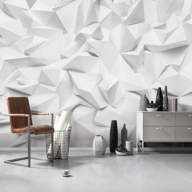 Papier peint forêt noir et blanc pour agrandir un salon sombre