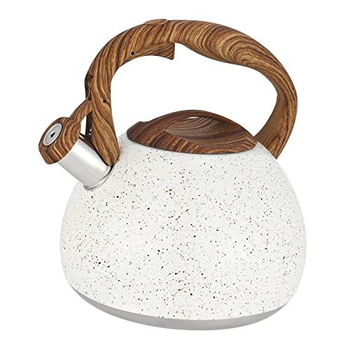 Gazechimp Bule De, Capacidade De Madeira Alça De Aço Inoxidável Bule De Indução A Gás Café Chaleira