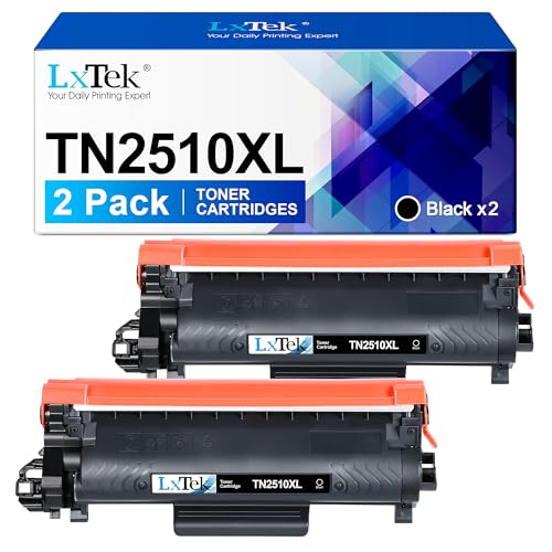 Cartouche de toner TN2510XL compatible Brother DCP-L2620DW et MFC-L2860DWE pack de 2 noir LxTek