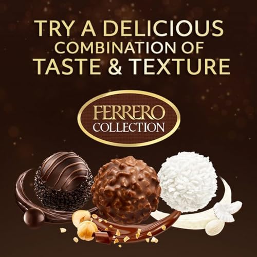 مجموعة فيريرو من جولافانبس، هدايا للشوكولاتة والشوكولاتة، هدايا للنساء والرجال، هدايا الزفاف، سلة شوكولاتة الكريسماس، روشيه متنوعة، رافايلو وجوز الهند والشوكولاتة الداكنة روندنوير (24)