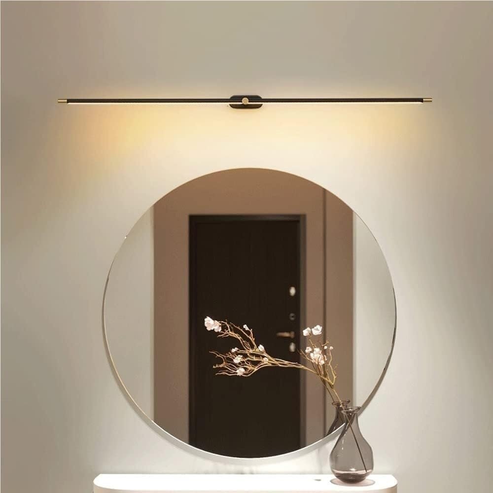 Lange Spiegelleuchte Modern, Spiegellicht LED Spiegellampe Badezimmer Minimalistisch für Make-up und Rasur