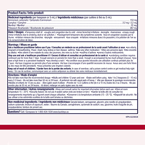 Buckley'S NO MODEL Buckleys Original Cough Congestion Syrup 200 Ml thumb #1