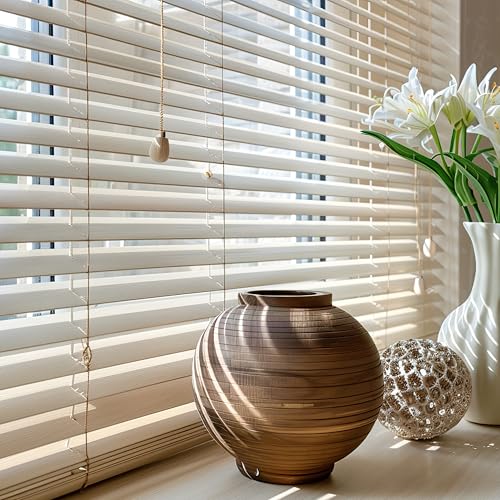 Stores Vénitiens en Aluminium avec Cordon Autobloquant, Supports Cachés et Installation Facile, Store Vénitien STORESDECO Pierre Grise 45x130 cm (Largeur x Hauteur)