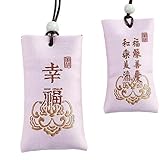 Talismán chino clásico | Collar con sal espiritual budista, 4 x 7 cm, esperanza budista para una vida mejor, aleja el mal en el coche, oficina, guardarropa,