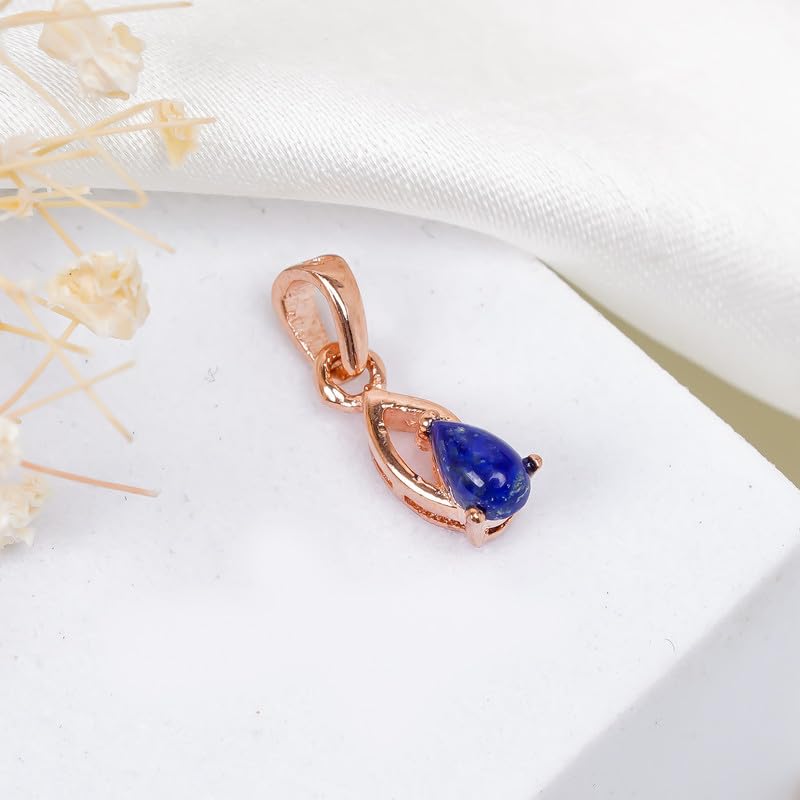 Pendentif lapis-lazuli argent 925 véritable pour éviter les allergies