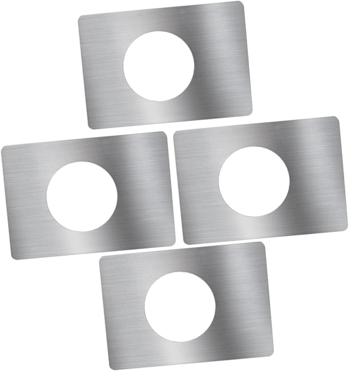 4pcs Door Repair Panel Stainless Steel Door Plate for Apartment Security