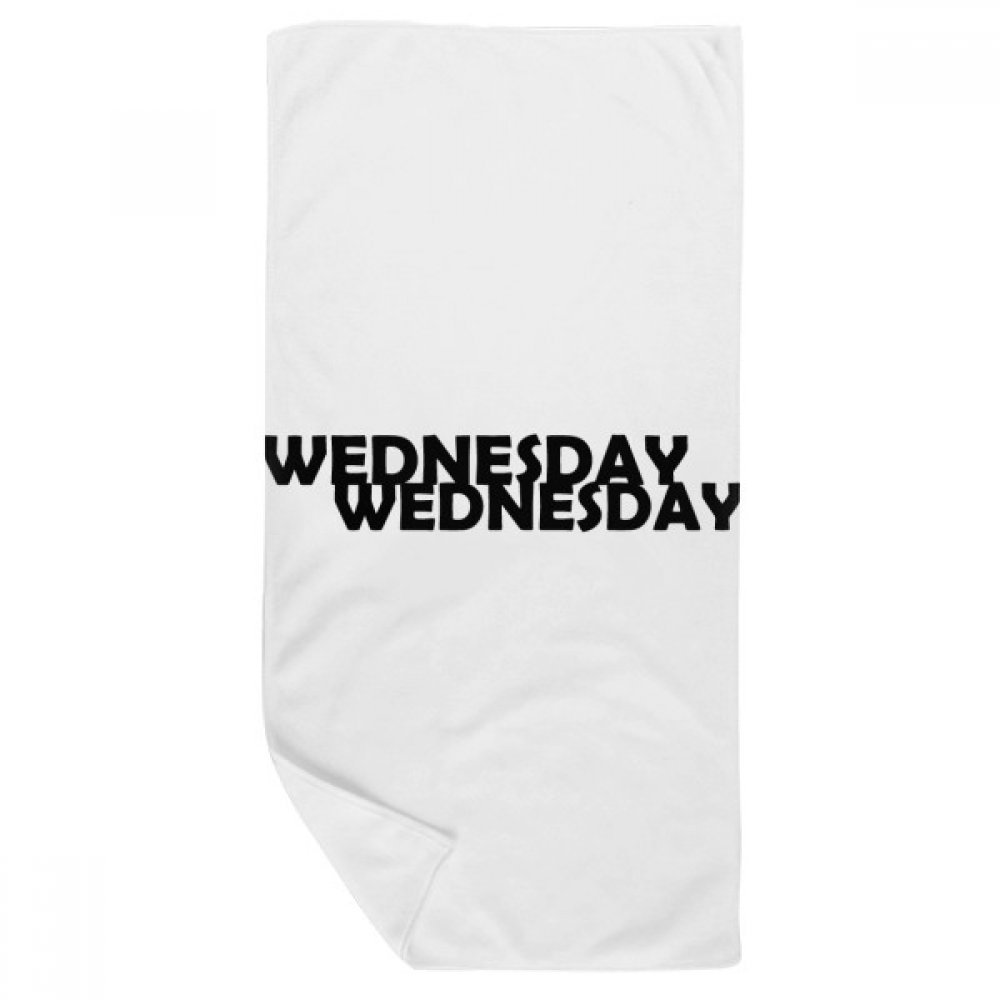 Serviette de bain Mercredi idéale pour le sport et vos sorties de douche