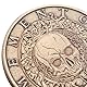 Alnicov Sammelmünzen, Memento-Mori-Medaille, Carpe Diem, Stoizismus-Souvenirmünzen, Antik-Finish, offizielles Geschenk für die tägliche stoische Praxis
