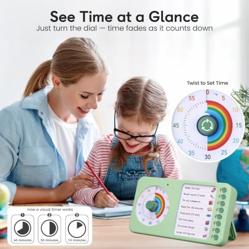 2-in-1 Visual Timer ADHD with Planning Board, to-Do List, Checklist - 2