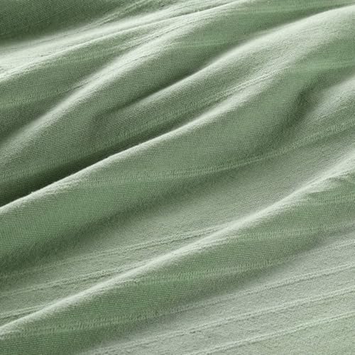 Jeté de lit Anjali vert céladon coton 230x250 cm couvre-lit