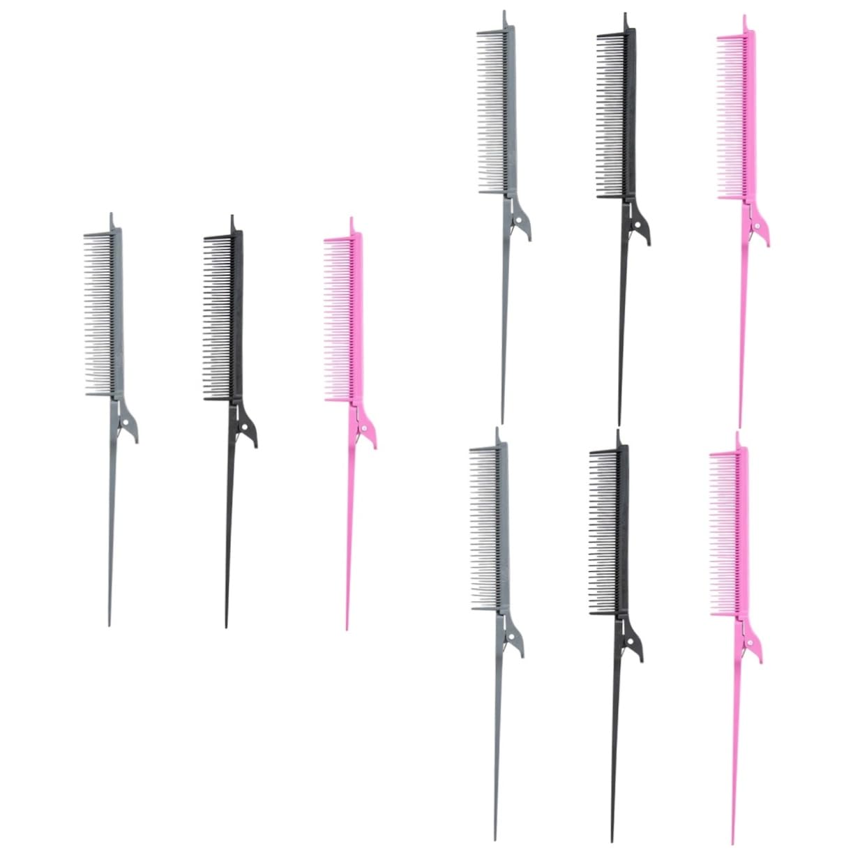 Didiseaon Juego De 3 Peines De Fibra De Carbono Con Forma De De Rata Para Hombre Con Para Peinar El Cabello Para Mujeres Y Adolescentes (3 Unidades)