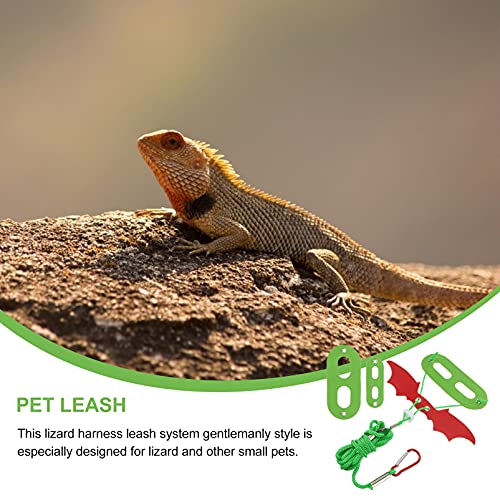 POPETPOP Definir Coleira De Lagarto Alça De Lagarto Pequenos Animais De Estimação Transportando Cord