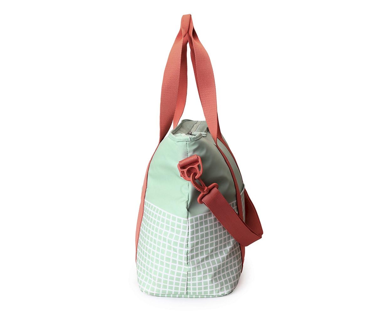 Bolsa Térmica Isotérmica | Bolso Nevera Grande para Comida y Bebidas | Bolsa Porta Alimentos Impermeable con Bandolera Ajustable | Ideal para Picnic, Playa o Trabajo | sage