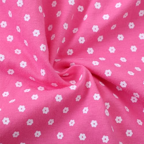 Image of HILEELANG Toddler Girl Short Sleeve Easter Dress Cotton Casual Jersey Shirt Playwear Applique Dress
