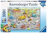Un puzzle de 100 piezas de Vehículos en la ciudad!