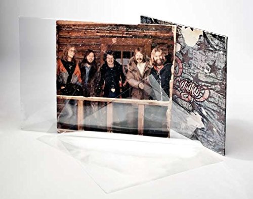 ClearBags 12 x 12 Clear Record Sleeves | Outer Sleeves for 12 Inch Vinyl Record Albums | No Flap Poly Vinyl Sleeve Storage Protects from Wear, Scratch, Dust | BLP1NF Pack of 100