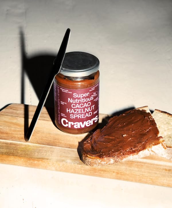 Miniatura 5 de Cravers Cacao y avellanas para untar sin azúcar refinado, vegano, paleo y sin gluten, sin aceite de palma, sin edulcorantes artificiales y sin OMG