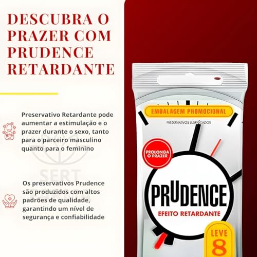 Kit Camisinhas Preservativo Prudence Efeito Retardante 16und