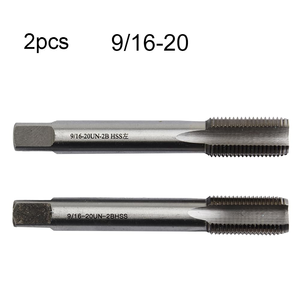 9/16-20 filettatura destra e sinistra HSS 9/16 '' - 20 TPI per riparazione pedivella bici, 2 pezzi