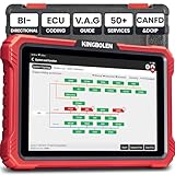 KINGBOLEN K10 Elite Car Diagnostic Tool, Bi-Directional Full System OBD2 Code Reader with Topology Map, ECU Coding, 50+ Resets Services, CANFD&DOIP, FCA, 2 Years Update.