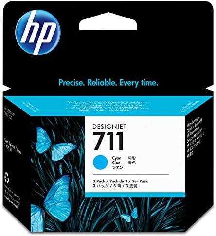 HP #711 29ml Cyan 3 Pk CZ134A