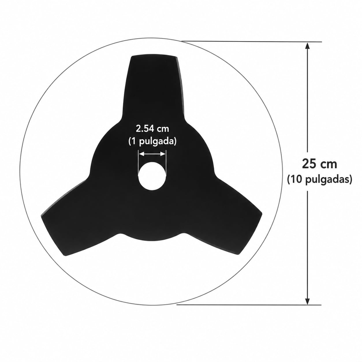 4 piezas 3T cuchilla recortadora, herramienta de corte de cepillo de jardín, para cortacésped, accesorios de corte de césped de 10 pulgadas