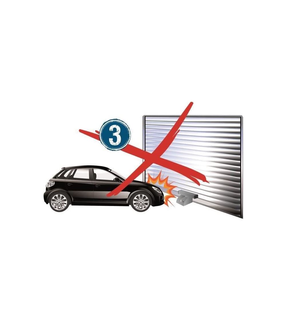 Mottez A082C Antivol Porte de Garage, Argent