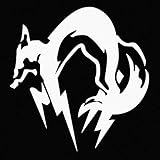 Metal Gear Solid FOX logo Car Decal Sticker White (cars, laptops, windows)