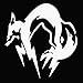 Metal Gear Solid FOX logo Car Decal Sticker White (cars, laptops, windows)