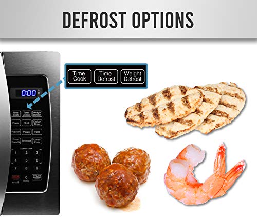 Farberware Professional FMO13AHTBKE 1.3 Cu. Ft. 1000-Watt, Microwave Oven with Blue LED Lighting, Stainless Steel Farberware Professional FMO13AHTBKE 1.3 Cu. Ft. 1000-Watt, Microwave Oven with Blue LED Lighting, Stainless Steel