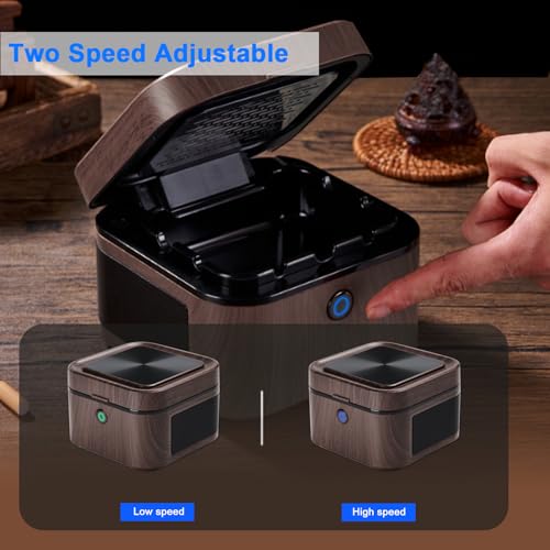 Image of SHD Multifunctional Smokeless Ashtray,USB Rechargeable HEPA Filter Ashtray for Home Office Car Indoor Outdoor- Grey