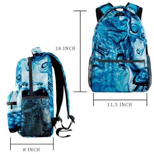 Sac à dos bleu clair multicolore parfait pour la rentrée des classes - 2