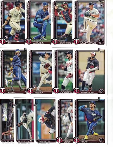 Minnesota Twins 2025 Topps Team Set + 5 Bonus Cards