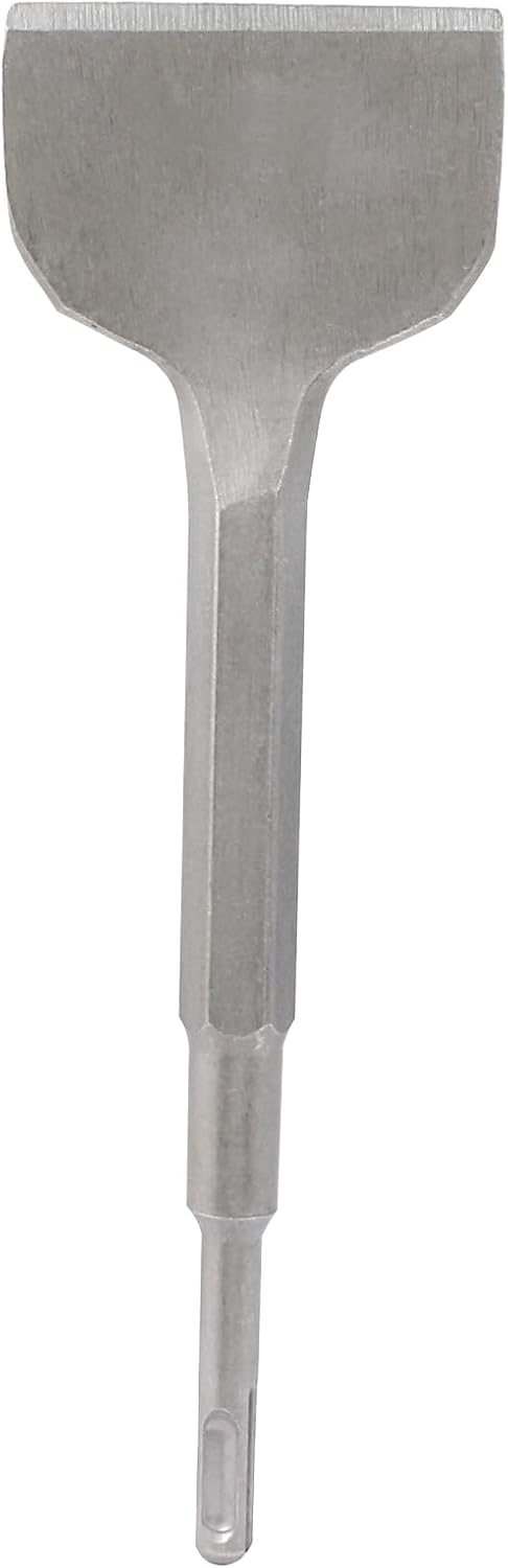 3 Inch Wide Cranked-Angle Bent Tile Removal Chisel with SDS Plus Shank, Concrete Scaling Chisel, 10 Inch Long