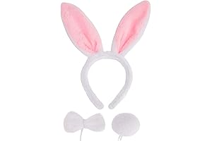 Charming Bunny Ears Set: A Delightful Trio for Cosplay and Parties