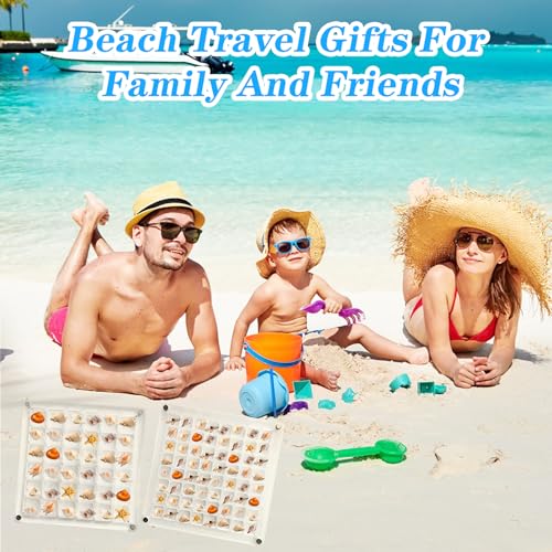RAFIYU 2 Stück Acrylic Magnetic Seashell Display Box, Muschel-Displaybox, Muschel Sammelbox, Klare Aufbewahrungsbox für Muscheln, Perlen, Diamanten, Edelsteine(36 Grids + 64 Grids)