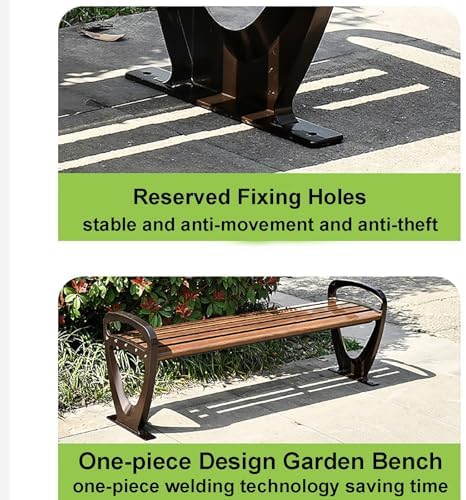 Weatherproof Backless Loveseat, Stylish Metal Outdoor Bench for Patio & Yard, Durable Entryway Seating – Perfect for Garden, Deck, and Backyard Use