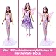Barbie 3-in-1 Fantasie Puppe, Spielset mit 8 Accessoires inklusive Meerjungfrauen-Schwanzflosse, Feenflügen, königlichen Ketten, Schuhen un vielem mehr für über 10 Verschiedene Looks, JCP74