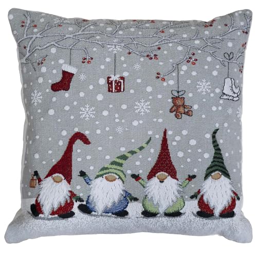 Raebel OHG Gobelin Kissenbezug 40 x 40 Kissenhülle Weihnachten Kissen...