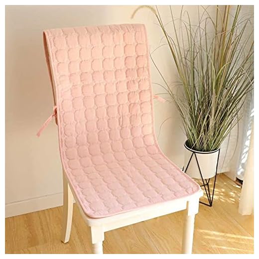 Stolsdyna Långa sittdynor, Enfärgad matstolsdyna överdrag, inomhusbänksdyna för utomhusbruk Halkfria gungstolsdynor med knytband Stolsdyna (färg: A, storlek: 50x140 cm(20x55tum) 4) (Rosa 50x140cm(20