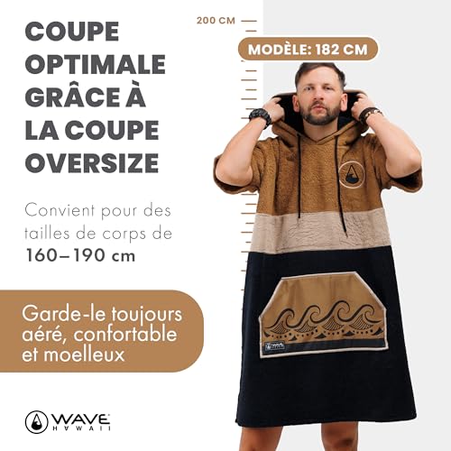 WAVE HAWAII Poncho de bain donna & uomo, Taille M, 161-183cm – vue 2