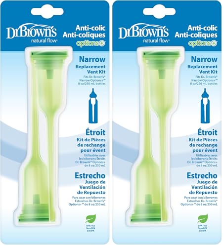 Image of Dr. Brown's Natural Flow Options+Replacement Vent Kit, Narrow, 2 Count (Pack of 2)