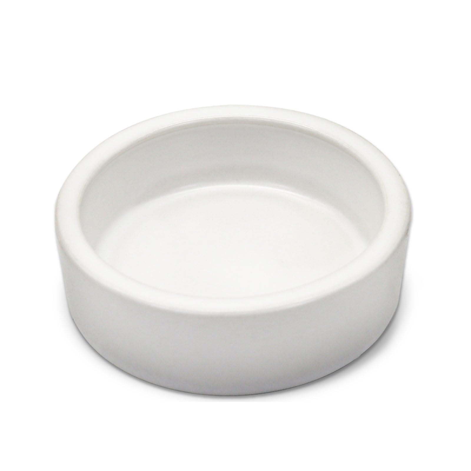 LuckyOpt Escape-Proof Reptile Food Dish Bowl, Ceramics Small Animal Bowls for Lizard Frog Snake Turtle Gecko Hamster Food Bowl for Anti Living Foods Escape, Reptile Water Dish (L)