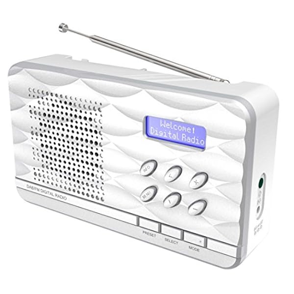Soundmaster DAB500SI - Radio personale digitale digitale AM, DAB , FM, PLL, 1 W, 3,5 mm, colore: Argento